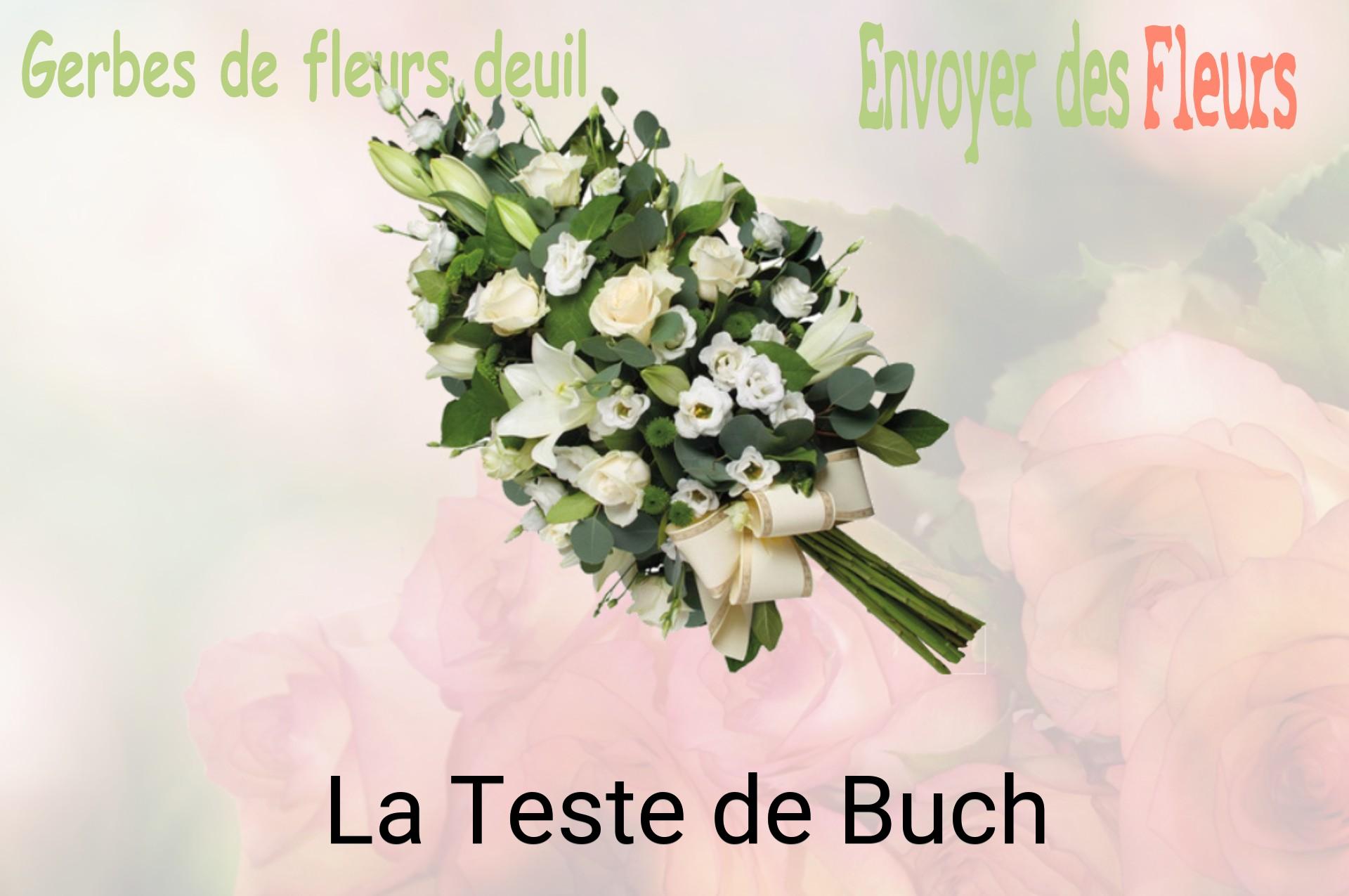 Gerbe de fleurs de deuil livrée à La Teste-de-Buch